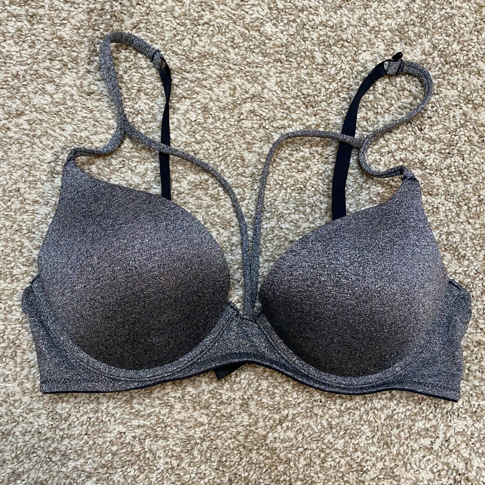 Sparkly extreme push up bra